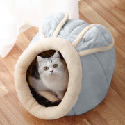 Cat House Villa Enclosed Cat Supplies Bed